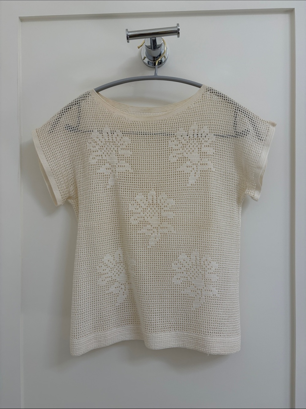 Vintage B Altman & Co Hand Crochet Two-Piece top - Picture 3 of 11